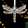 Christmas Acrylic Hanging Ornament Glitter Clear Reindeer Butterfly Pumpkin Carriage Snowflake Dragonfly Ballet Girl Xmas Tree Hanging Ornament