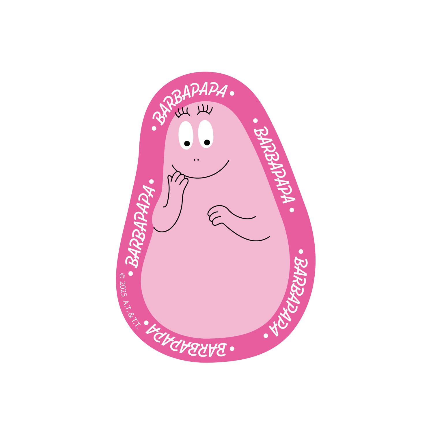 

Маленькая планета Барбапапа Наклейки с персонажами Барбапапа Розовый -