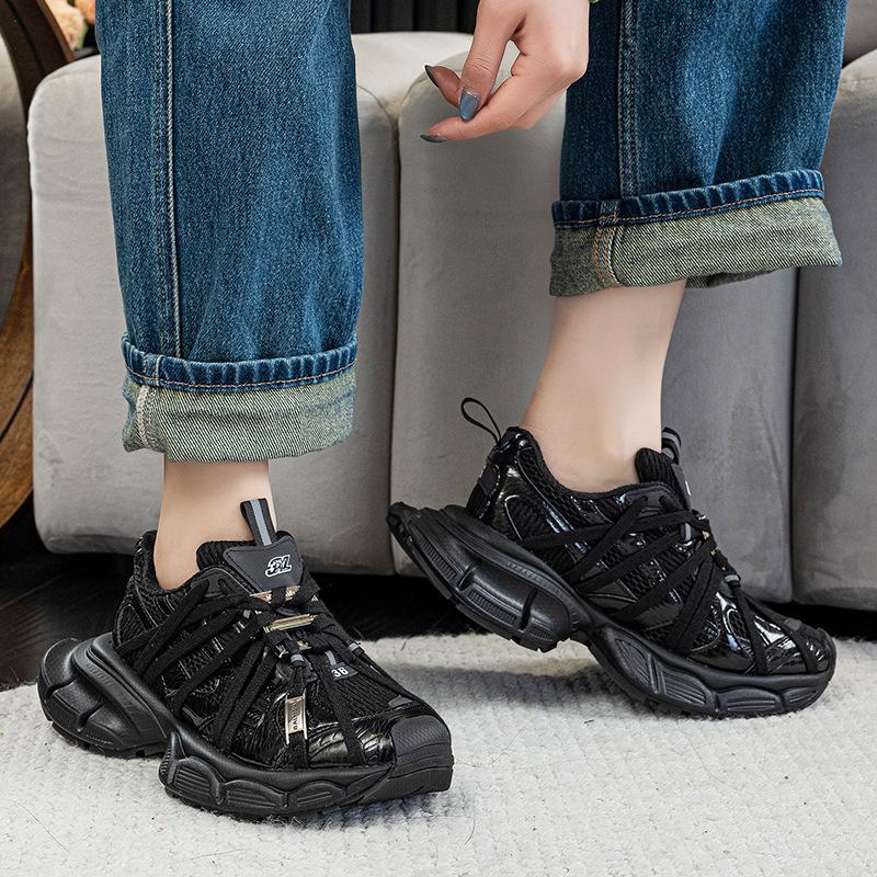 3XL popruhy pavoučí boty otec boty dámské 2025 jaro a léto nové barevné prodyšné platforma pár sportovní a volnočasové boty