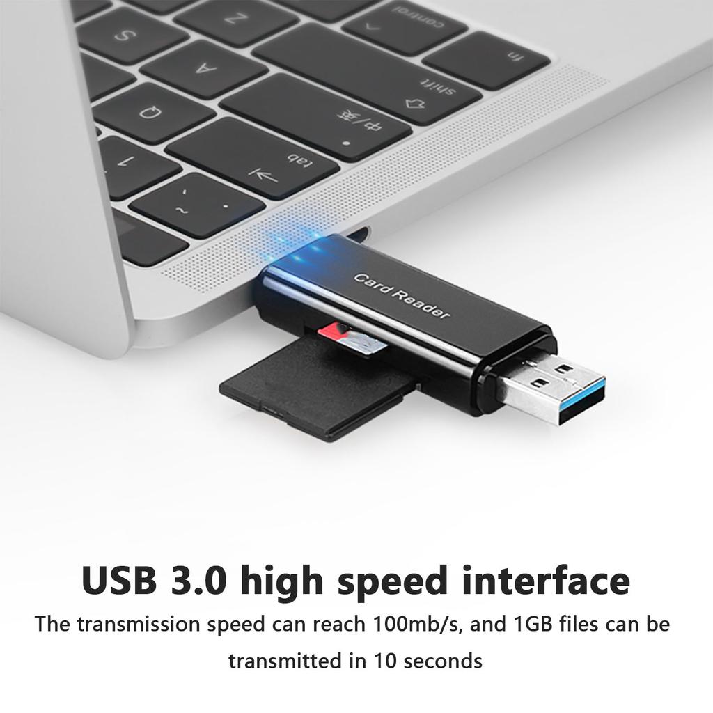 💰Acquista SD Card Reader USBC,3In1 Memory Card Reader With Tri