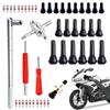 36/45pcs Auto Tire Valve Stem Tool Puller Installer Kit Single/Dual Head Core Remover 4-Way Valve Stem Puller Installer Tool