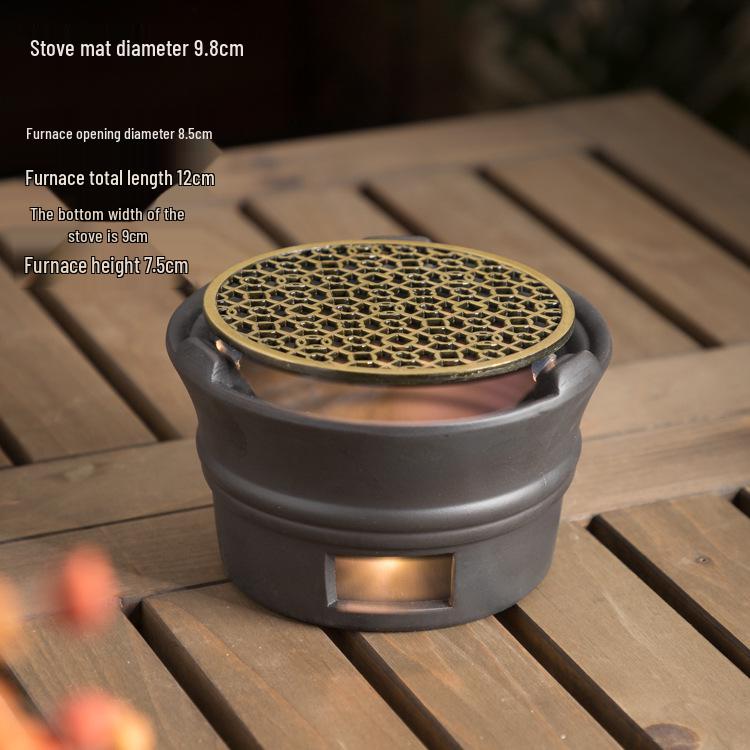 Japanese Ceramic Teapot Warmer Tea Set - Candle Heated Tea Ceremony Accessory