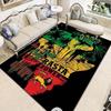 Bob Marley Culture Print Flannel Area Rug Non‑Slip Floor Mat For Couch Bedroom Game Room Living Room Home Holiday Decor Gift