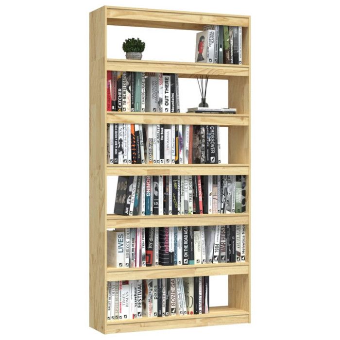 VidaXL Bibliothèque-Séparateur de pièce 100x30x200 cm Pin massif
