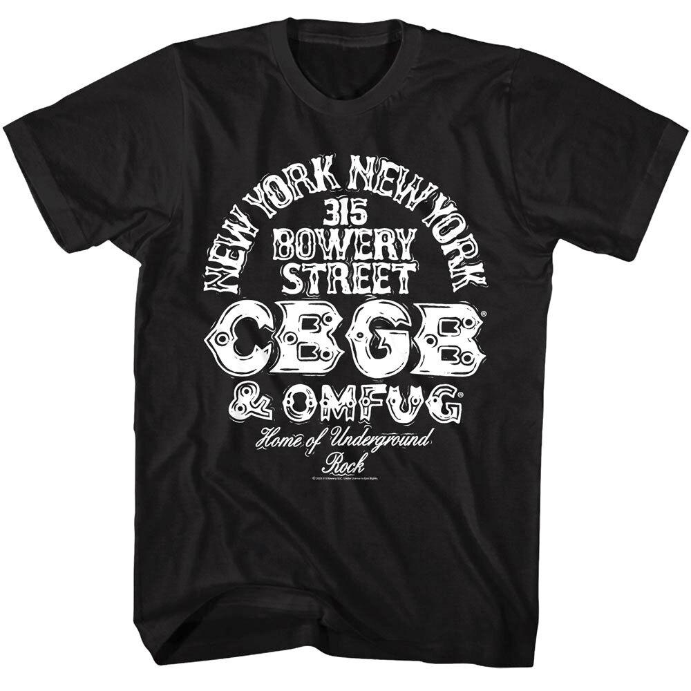 

CBGB OMFUG New York Address Men s T Shirt 4XL
