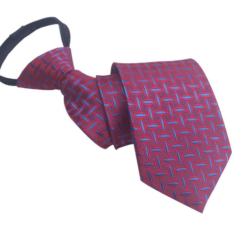 Mens Business Polyester Tie With Arrow Design And Zipper Closure For Office