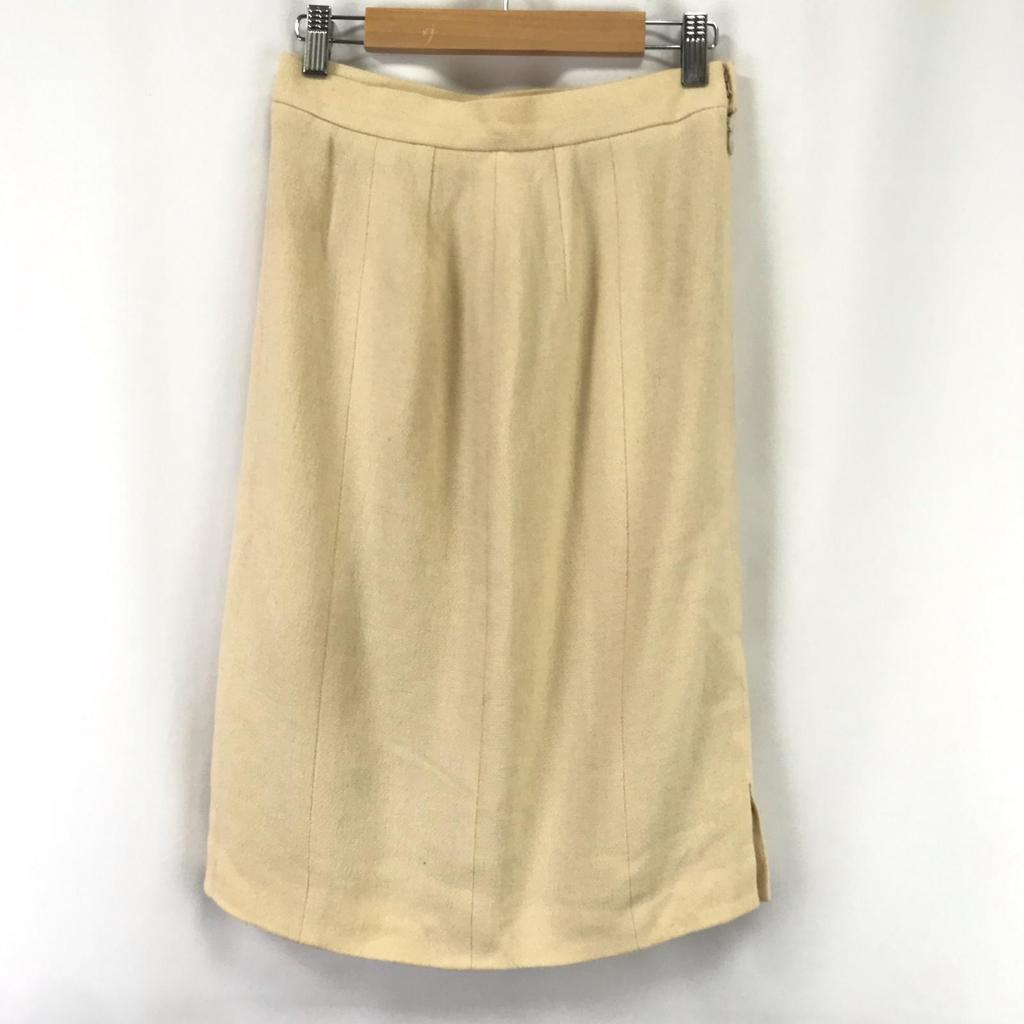 Chloe Knee-Length Tight Skirt Ivory 40 Women's M(USED)