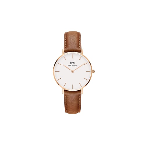 

[Official Shop/2-Year Warranty/Authentic Import] Daniel Wellington DW Women s Petite Durham Watch, 28mm. Stylish, Popular, Cute Leather Watch. A Perfe
