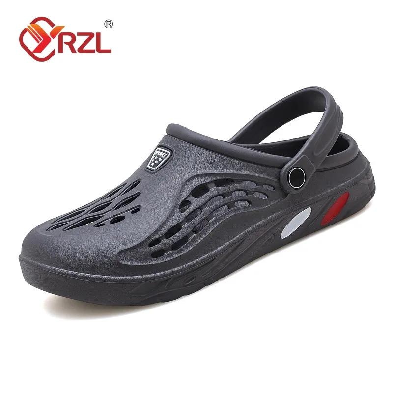 YRZL Sandals Men Soft Non-slip Wear-resistant Casual Mens Sandals Comfortable High Quality Beach Shoes Outdoor Slippers Men