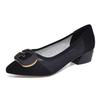 Mesh breathable summer new shallow mouth low heel shoes hollow pointed large size comfortable single shoes