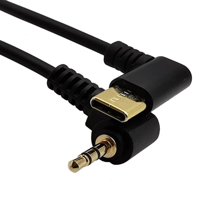 Type C To 2.5mm Audios Adapter Cable Gold Plate Connectors USB C To Headphone Adapter for Car Stereos Headphone
