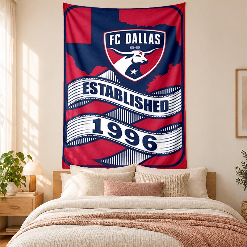 FC Dallas Tapestry Highquality for Decorating Living Room Bedroom Dorm Walls Ideal As Bedroom Wallart Orholiday Gift