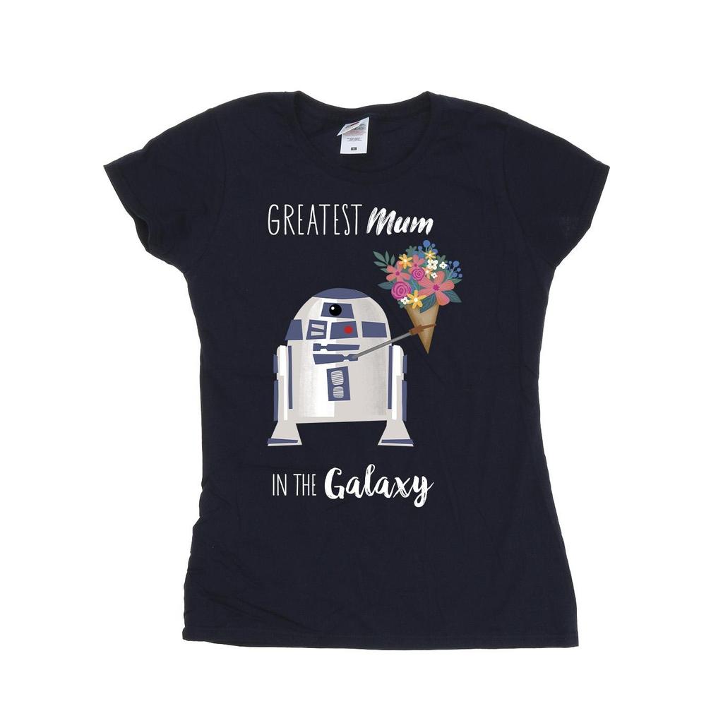 STAR WARS Womens/Ladies R2D2 Greatest Mum Cotton T-Shirt