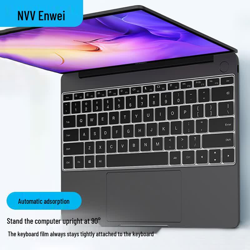 NVV Transparent Magnetic Keyboard Film for Huawei MateBook 14, 14S, and D14
