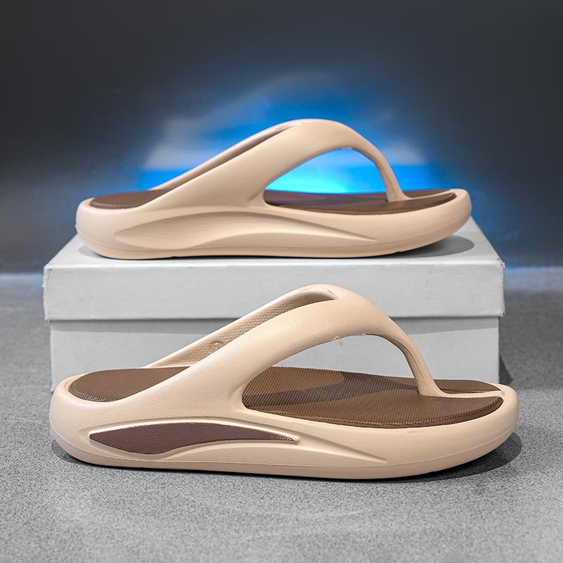 

Summer Men S Flip Flops Indoor Outdoor Slippers Eva Soft Comfortable Shoes Men Beach Sandals Anti-Slip House Home Male Slippers 43-44
