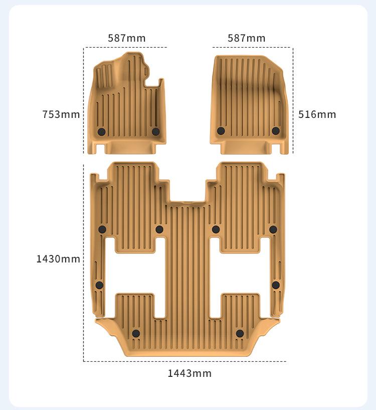 Compatible TPE Floor Mats for 25 Ideal i8 Models: Custom Car, Trunk, and Seat Back Mats