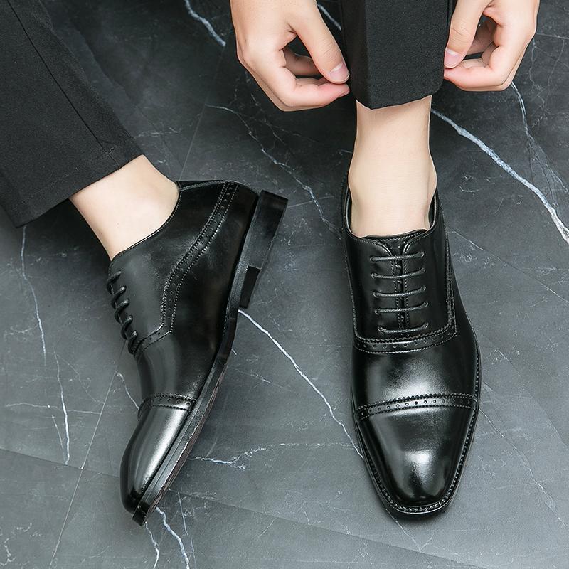 Fashion Business men's leather shoes Fashionable British design style Wedding and Party Outdoor Streets Daily office dress shoes 38-46