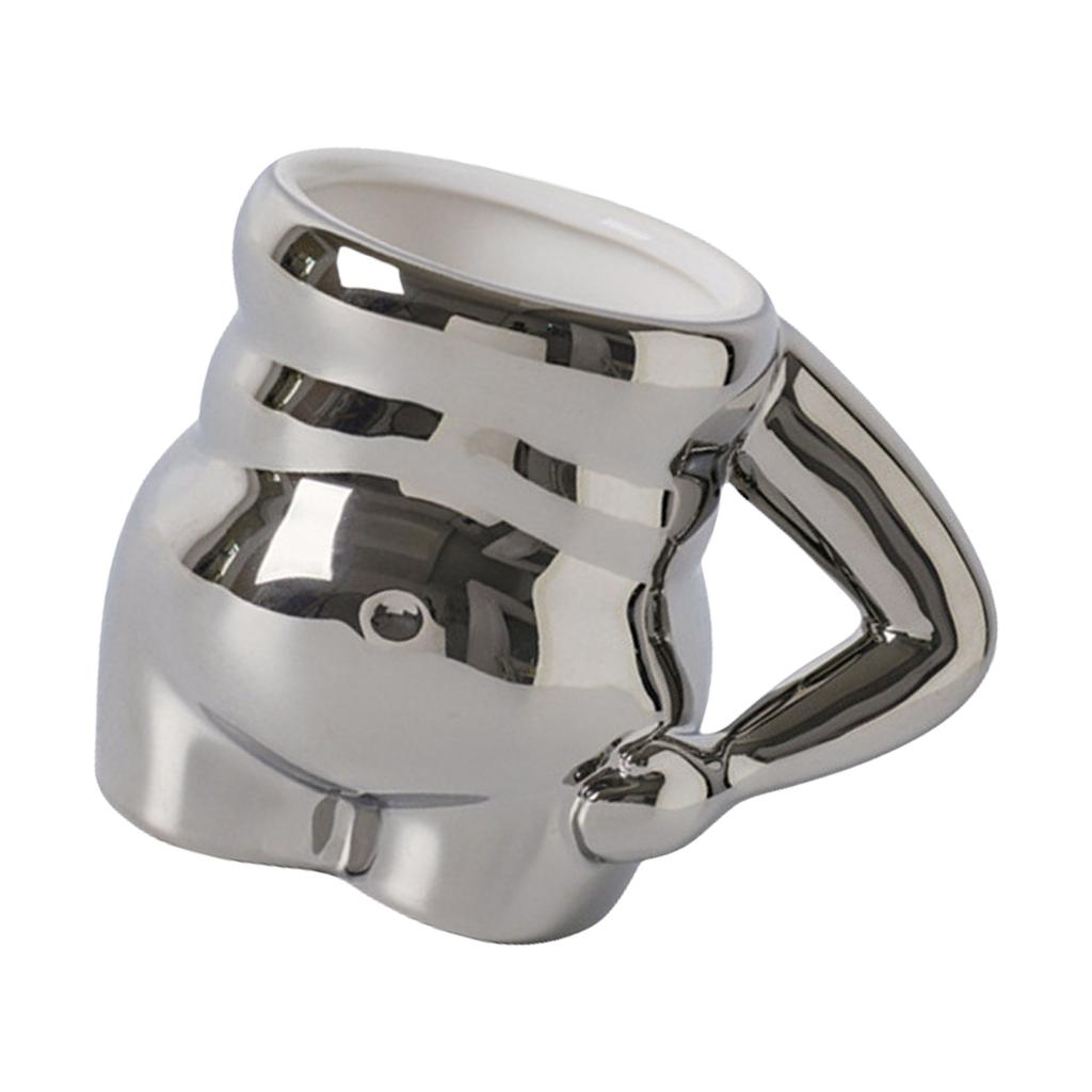 Durable Belly Shaped Tea Cup Trendy Belly Shaped Ceramic Mug Creative Drinkwares for Personal and Gift Use