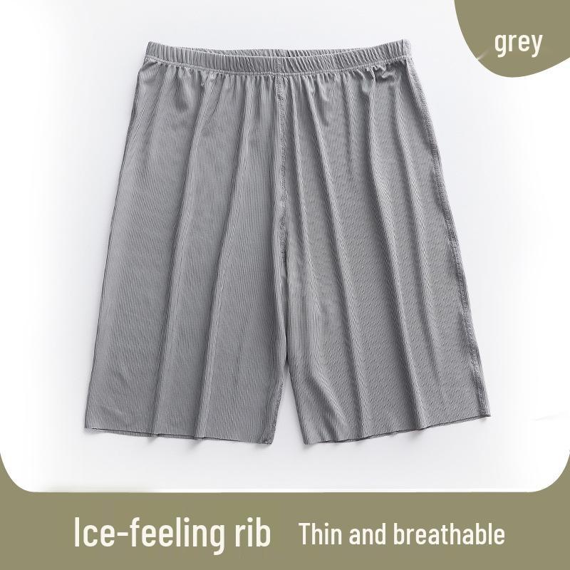 Men’s Quick-Dry Ice Silk Shorts - Breathable, Elastic, Casual, Sports Fitness Wear
