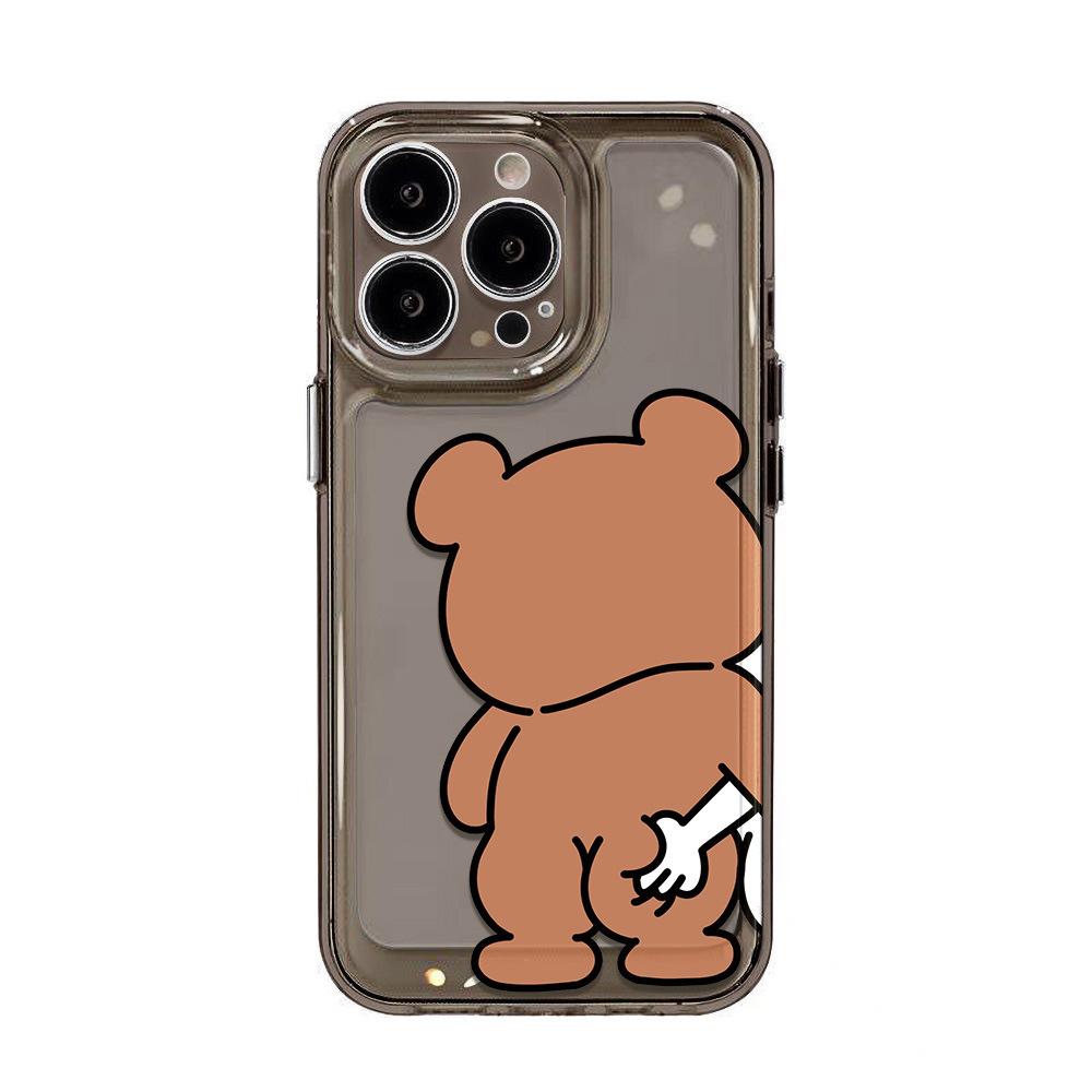 Grab the Butt Bear for iPhone17promax Mobile Phone Case Apple 16 Cartoon 14/15 Personality 13 Anti-drop X