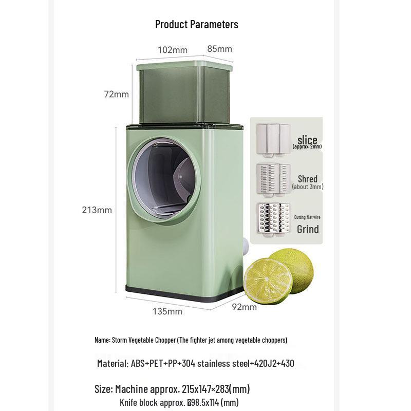 Multifunctional Vegetable Slicer & Grater with Hand Guard