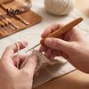 Hand Knitting Supplies 6/11Pcs Bamboo Handle Crochet Hook Set, 0.5-3MM/3.5-6MM Needles, Durable Crafting Needles Ergonomic Wooden Hook, & Handmade