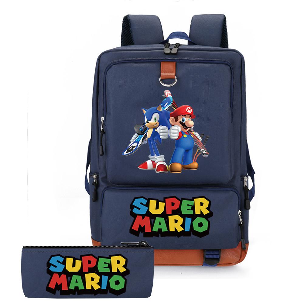 Cartoon Backpack, Primary And Secondary School Schoolbag, Backpack, Pencil Case, Two-Piece Set, Computer Bag.