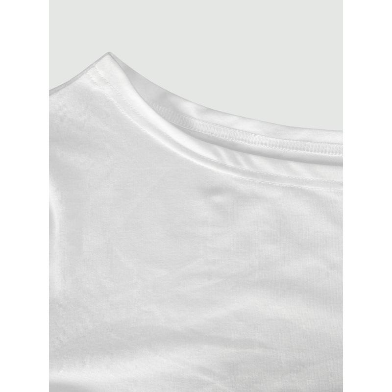 Asymmetrisches Off-Shoulder Freizeit-Oberteil für Damen 2025