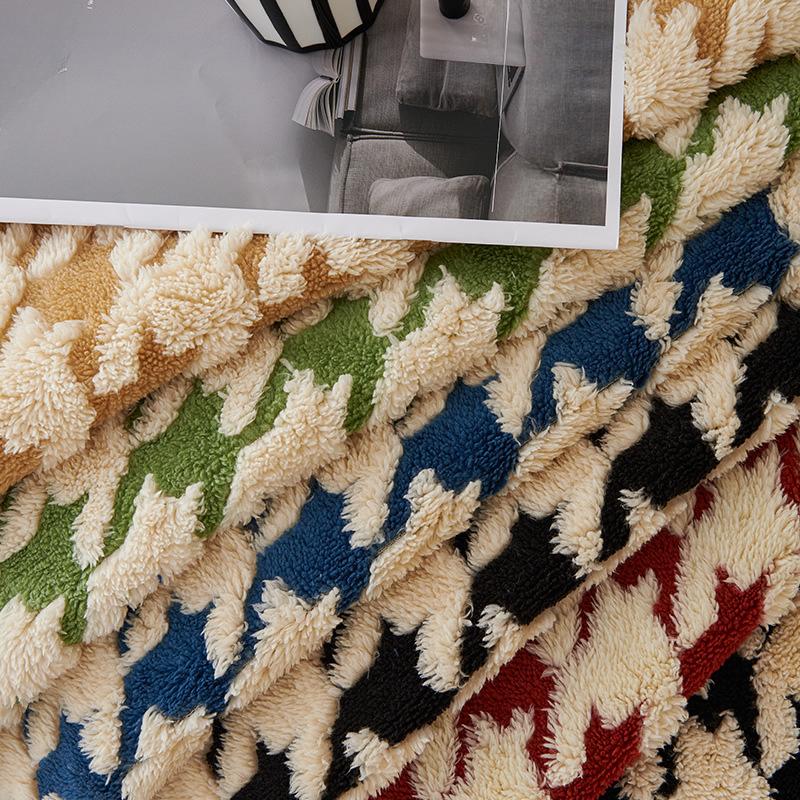 Sofa Cushion Winter Thickened Fleece Cushion High Sense Non-Slip Leather Sofa Cover Cover Cloth