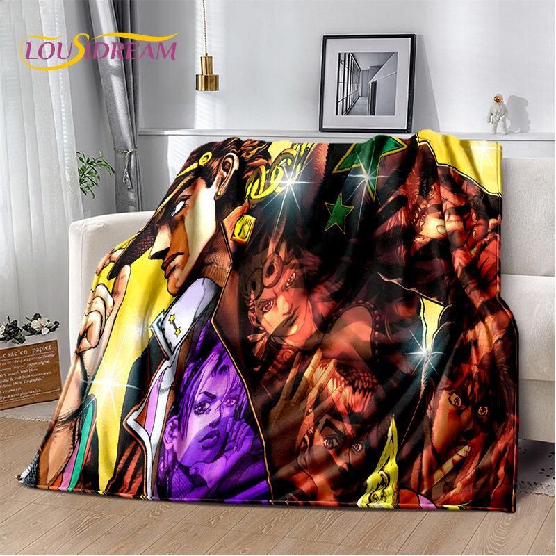 jojo's Bizarre Adventure Anime Soft Plush Blanket,Flannel Blanket Throw Blanket for Living Room Bedroom Bed Sofa Picnic Cover 3D
