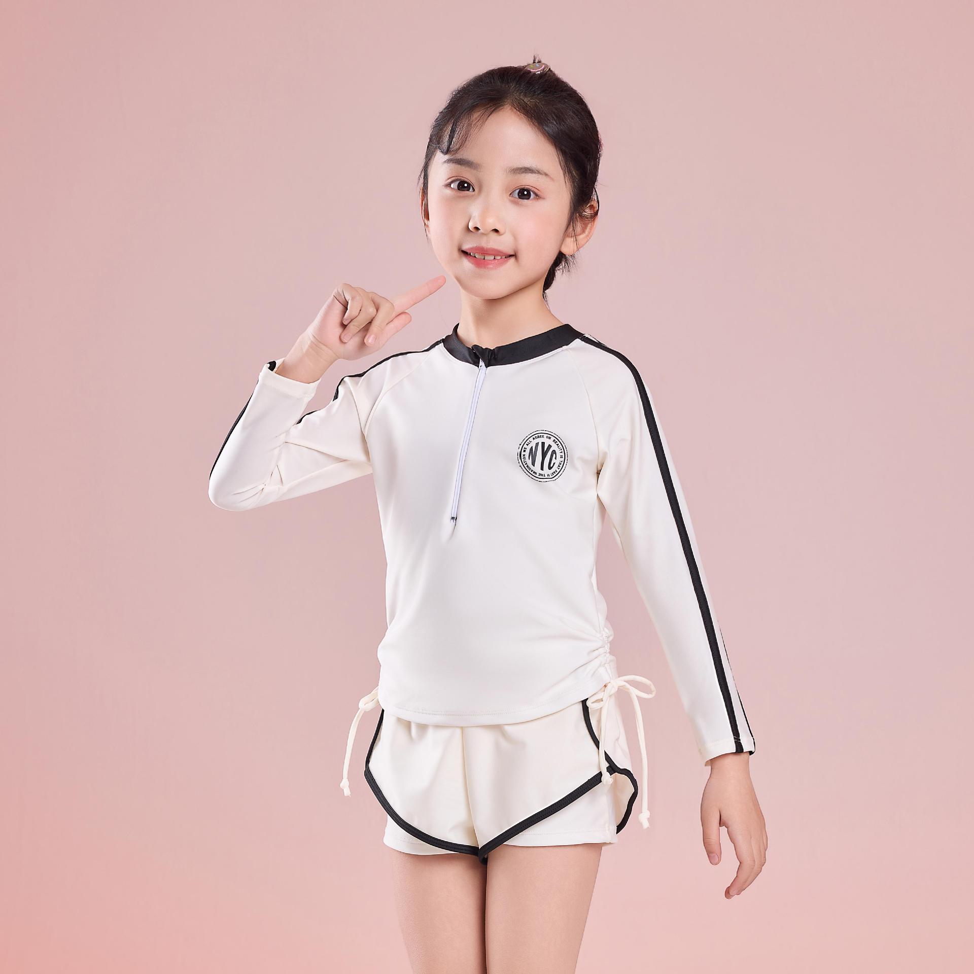 

Комплект купальника из двух частей для девочек-подростков и детей - Профессиональные тренировки XL (110-130cm, 40-60 jin)