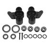 1 Pair Aluminum Alloy RC Front Steering Cup with Enlarged Bearings for Arrma Karton 1 8 RC Car