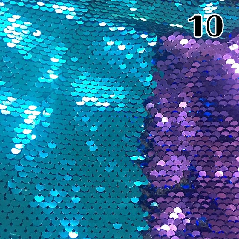 Tela Brillante de Lentejuelas 100x130cm Chip Flip de 5mm Funda de Almohada Material de Lentejuelas Reversible Escama de Pez Funda de Almohada Reversible Material de Lentejuelas Disfraz de Escenario Accesorios de Moda