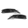 2PCS Front Bumper Foglight Cover Grill 4G0807647T94 4G0807648T94 Fit A6 C7 2014-2018 Black Chrome
