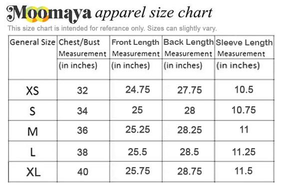 Moomaya Printed V-Neck Long Tops For Women, Short Sleeve Regular Fit Shirt
