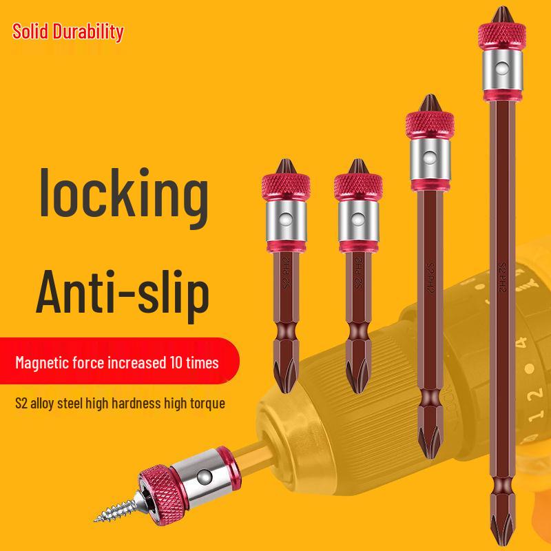 Industrial-Grade Magnetic Phillips Screwdriver Bit Set - Super Hard for Electric Screwdrivers and Hand Drills