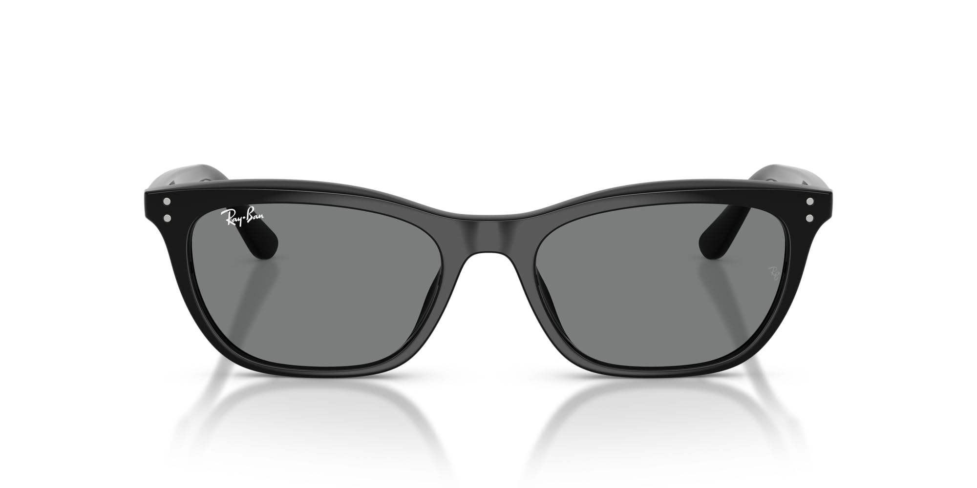 ширина линзы 0RB4474D Солнцезащитные очки Ray-Ban, унисекс, оправа/черная, линза/темно-серый, 54 мм,