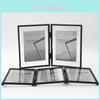 5 und 7 Zoll Doppelseitiger Transparenter Faltbarer Doppel-Fotorahmen zur Ausstellung im Wohnzimmer