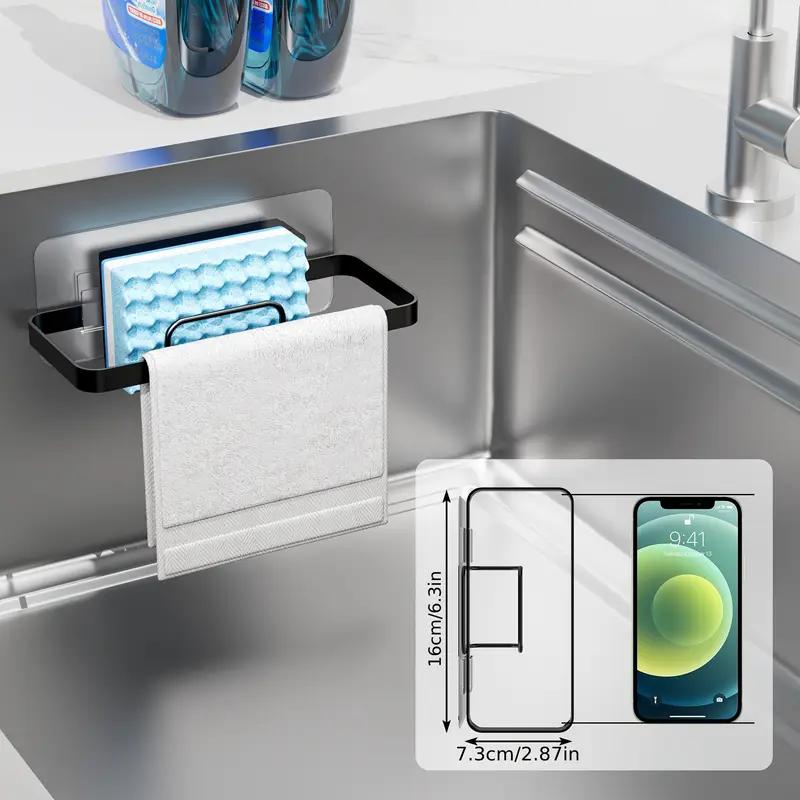 1Pc Kitchen Sink Dishrag Sponge Storage Rack Dish Cloth Drying Rack Sponge Drain Water Hollow Tray Kitchen Accessories Organizer