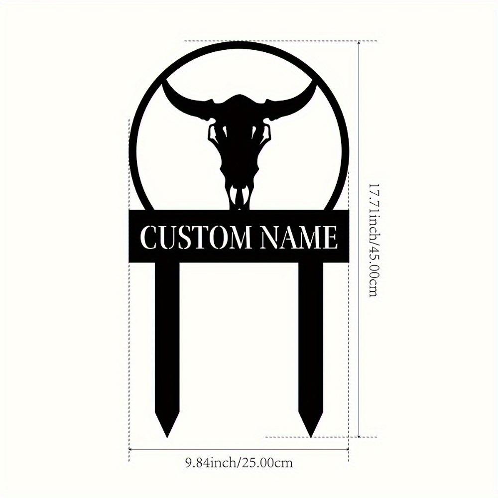 

Metal Garden Stakes Custom Outdoor Lawn Patio Decor Unique Yard Art Personalized Gift TYDZ003042