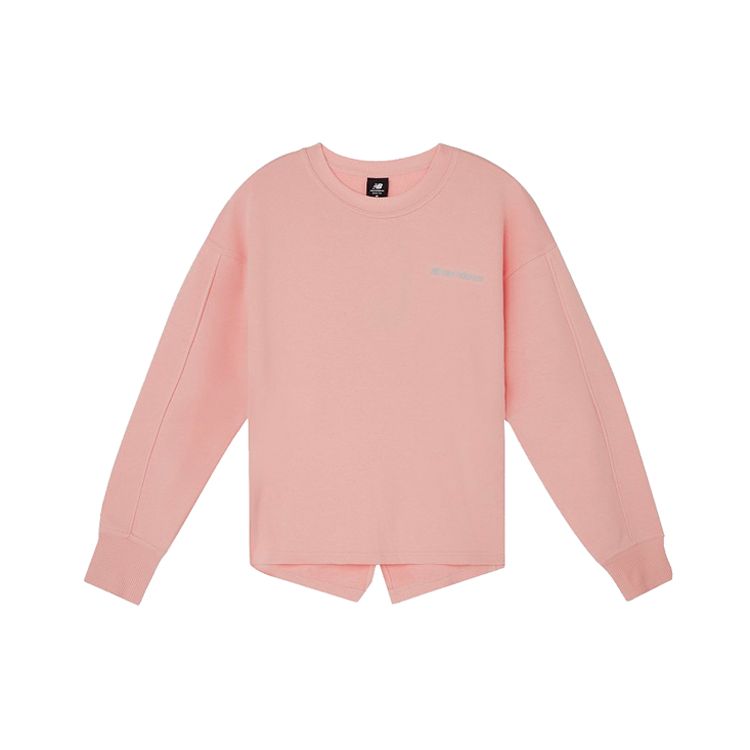 

New Balance многослойный пуловер с разрезом на спине, женские топы, розовый AWT03327-BMP