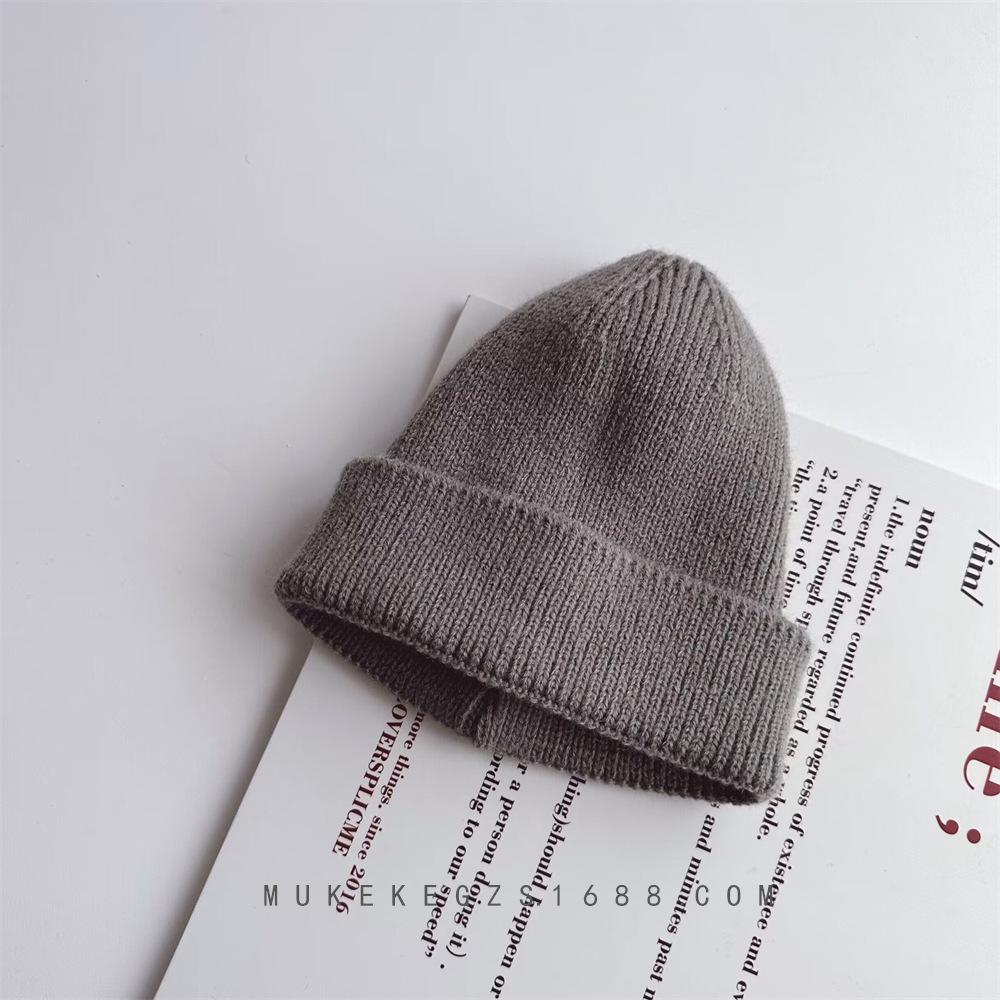 Kids Beanie Solid Color Knitted Baby Winter Hats For Children Warm Crochet Boys Girls Hat Toddler Cap Baby Bonnet Gorras Gorro