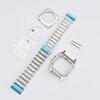 38mm Plating Square Watch Case Mineral Glass Stainless Steel Strap Watches Accessories for NH35 NH36 4R Movement