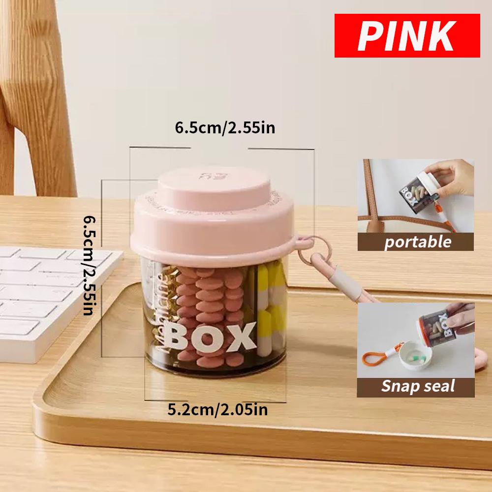 

Convenient medicine storage box with lid hanging rope, jewelry storage box