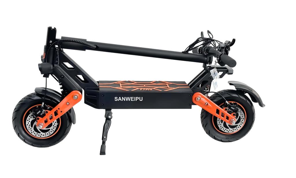 Elektrická koloběžka 2000W Dvojitý motor 52V20Ah 68km/h Terénní E koloběžka Hydraulické brzdy 30° Stoupání dvojité escooters