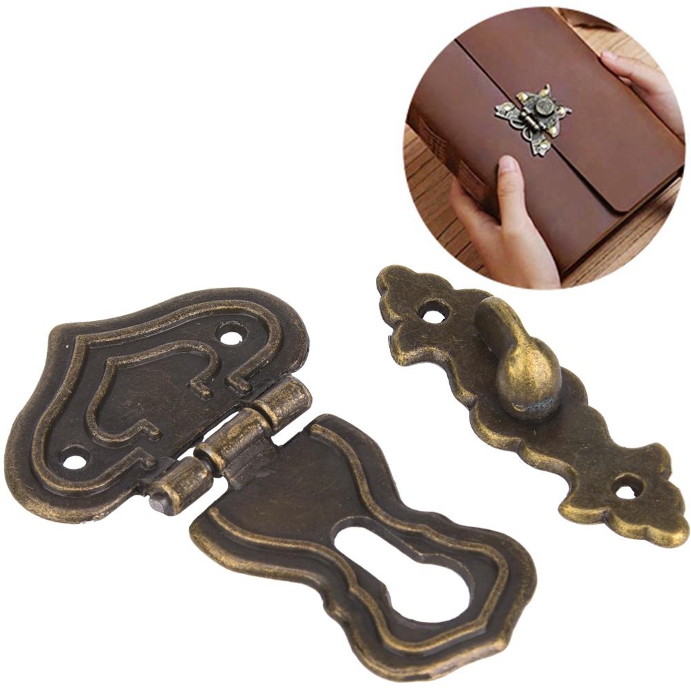 

10 Pcs Hasp Latch Antique Style Zinc Alloy Boxes Bronze Coloured Latch Catch