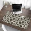 Decorative Desk Mat with Graphic Geometric Retro Pattern 100x50 cm