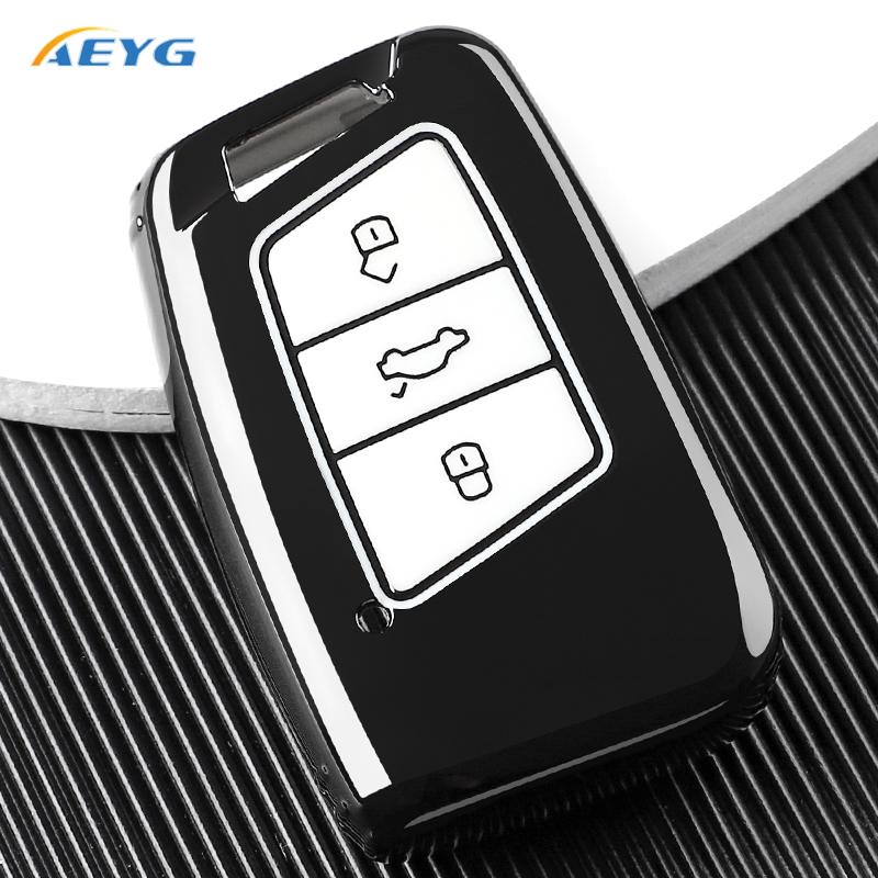 Fashion Soft Tpu Car Smart Key Case Shell Cover For Vw Passat B8 Skoda Kodiaq Superb A7 Protected Holder Keyless Fob Accessories