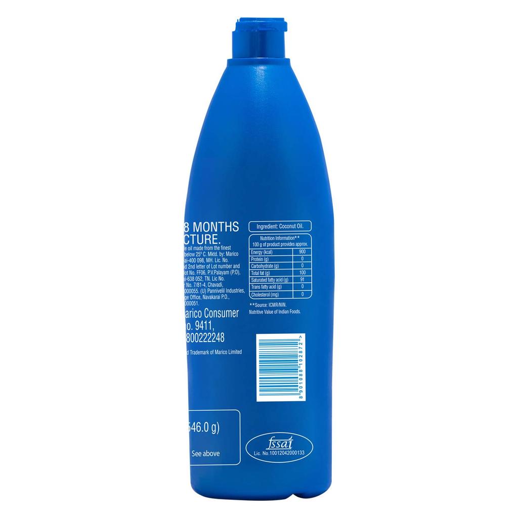 PARACHUTE 100% Reines Kokosöl 600ml Flasche Für Haar Haut Und Kochanwendung Ohne Konservierungsstoffe Oder Zusätzliche Chemikalien