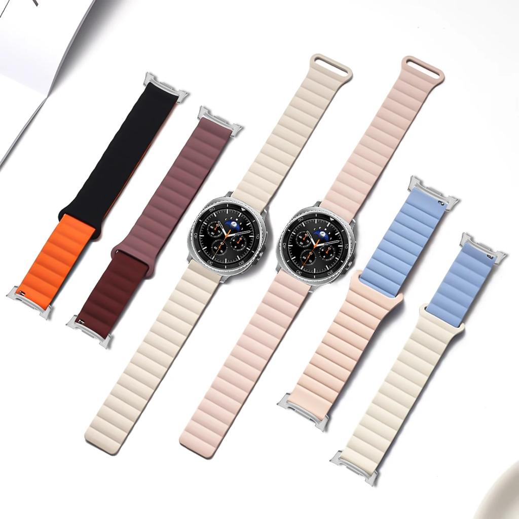 Magnetisches Schlaufenarmband für Samsung Galaxy Watch 8 40mm 44mm 8 Classic 46mm Silikon Sportarmband Correa Galaxy 8 Ultra 2025 47mm